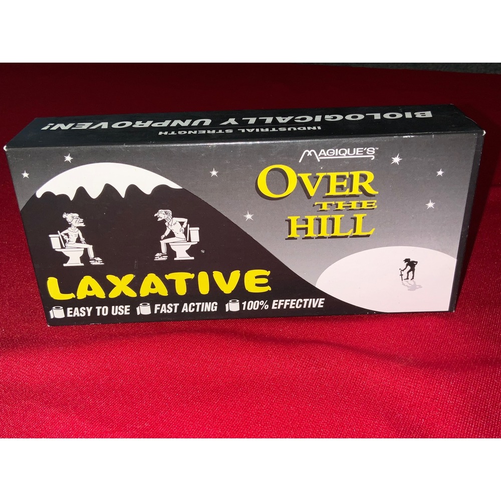Gag gift Magiques‎ Over The Hill Laxative Box Funny Gift Biologically Unproven